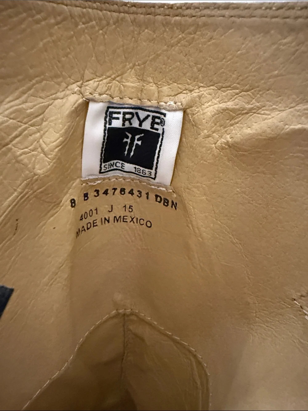 Frye only worn